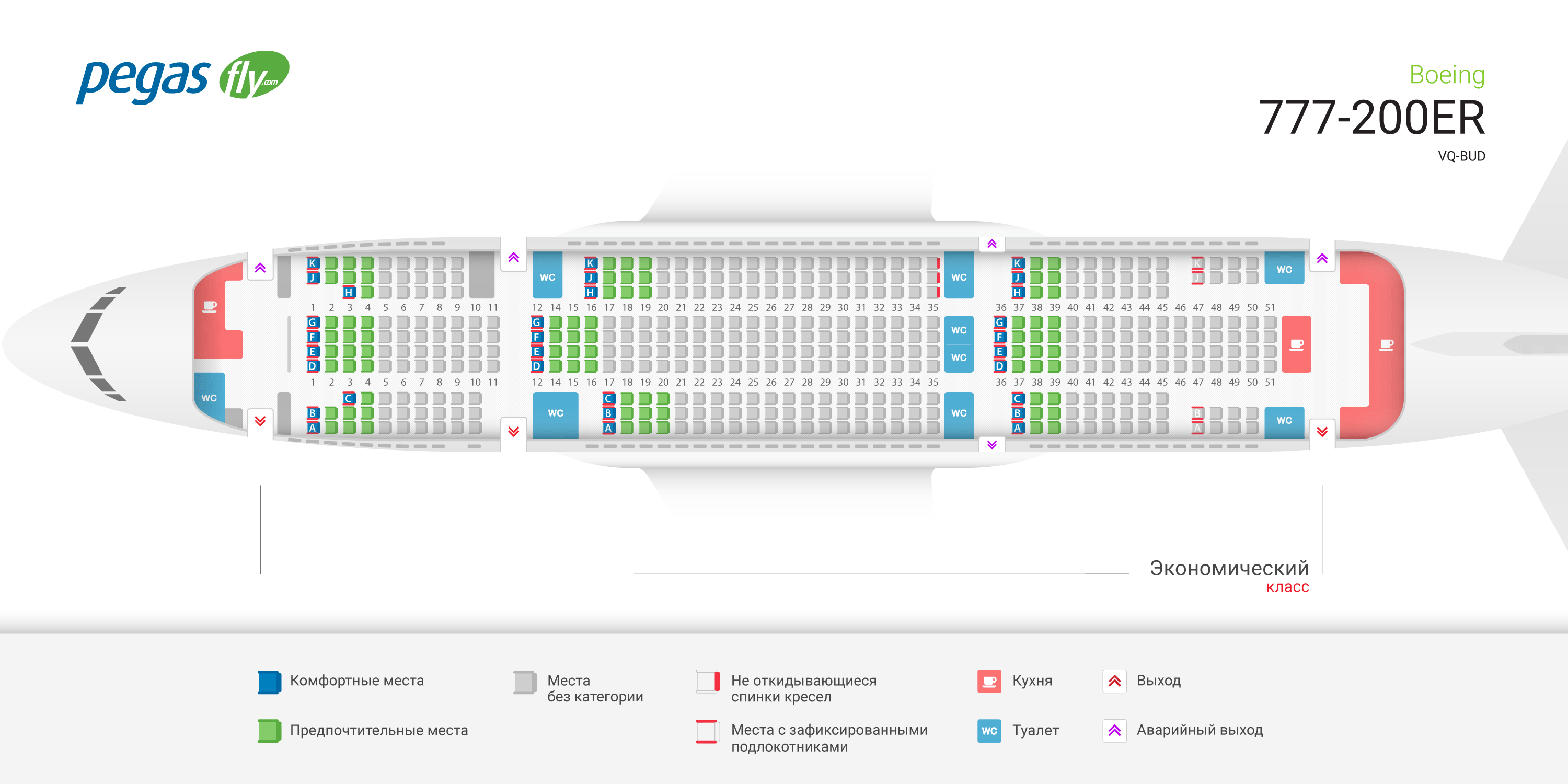 Boeing-777 - схема салона, модификации