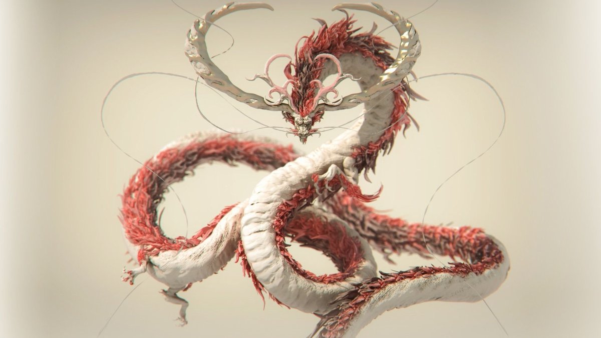 Длинный китайский дракон