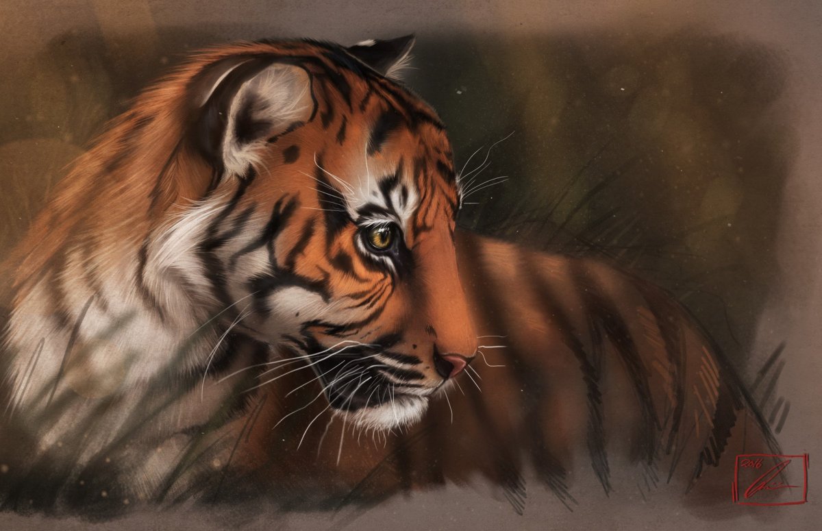 Сказочный поэтический образ тигра