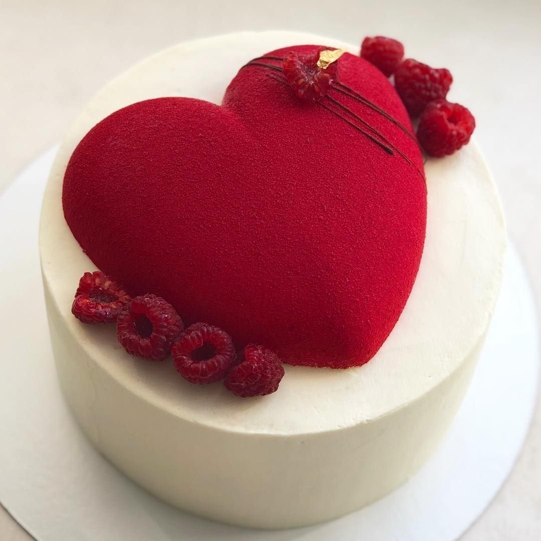 Тортик в виде сердца