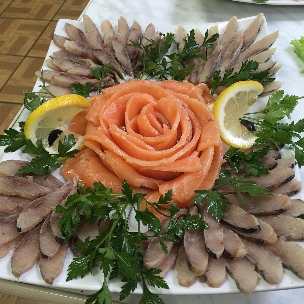 Рыбная тарелка на праздничный стол