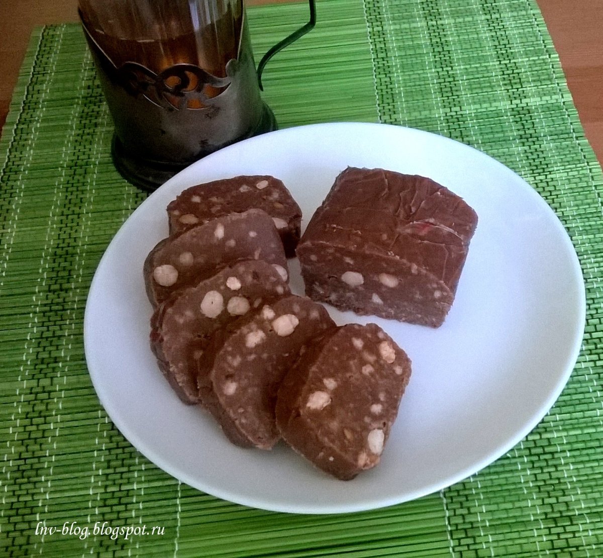 Шоколадная колбаска со сгущенкой