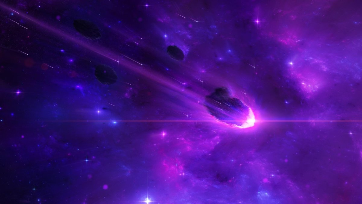 Фиолетовый фон космос