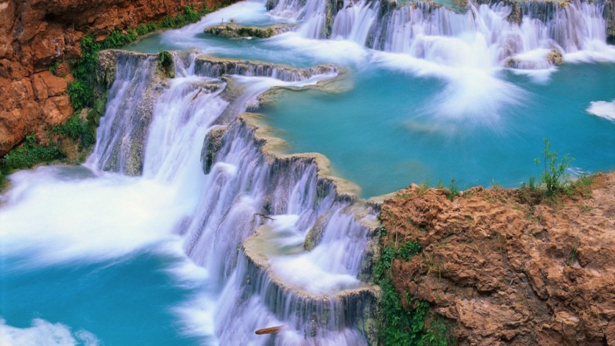 Природа водопад